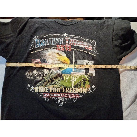 Harley Davidson Rolling Thunder Ride For Freedom Pow+Mia Washington DC Large - Picture 5 of 14